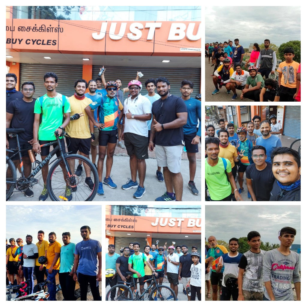 WEEK END CYCLING FROM JUST BUY CYCLES ANNANAGAR BRANCH