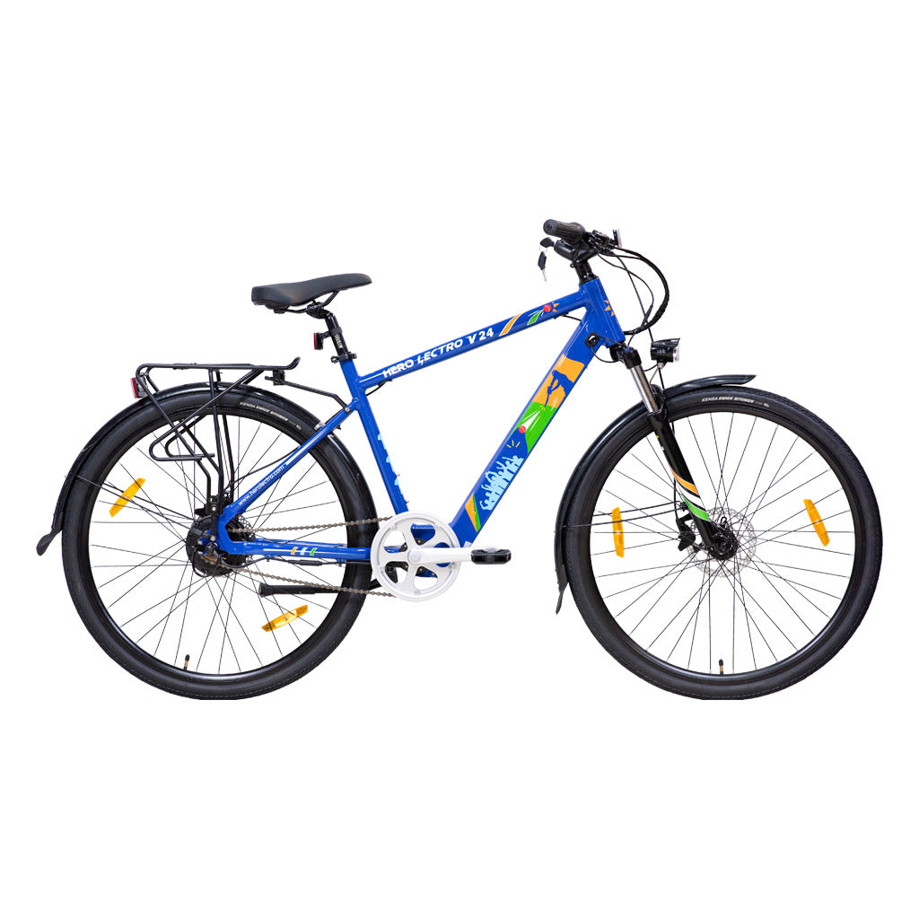 Hero 700C Lectro V24 Single Speed D/Disc E-Bicycle