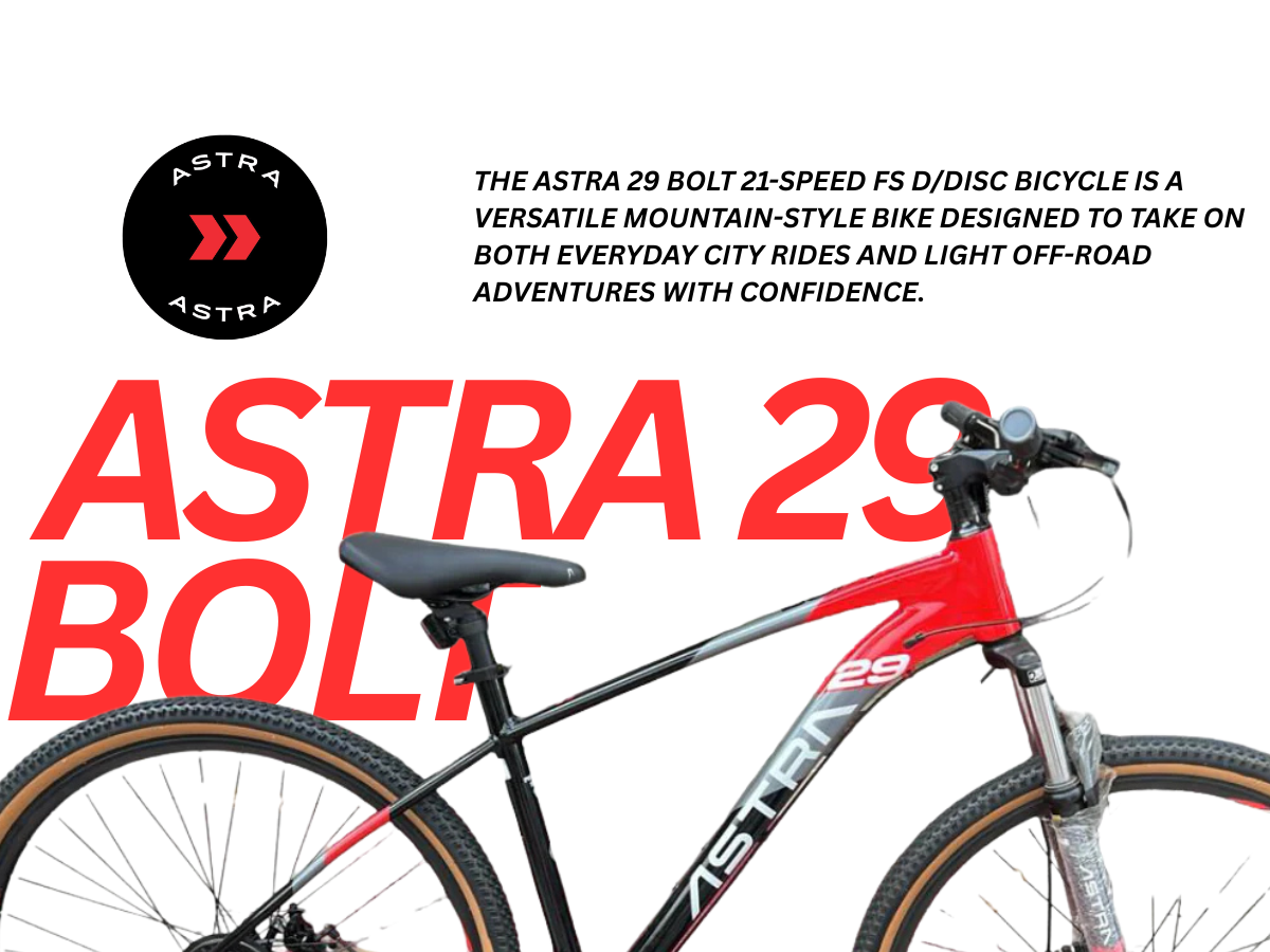 Astra 29 Bolt 21 Spd FS D/Disc Bicycle
