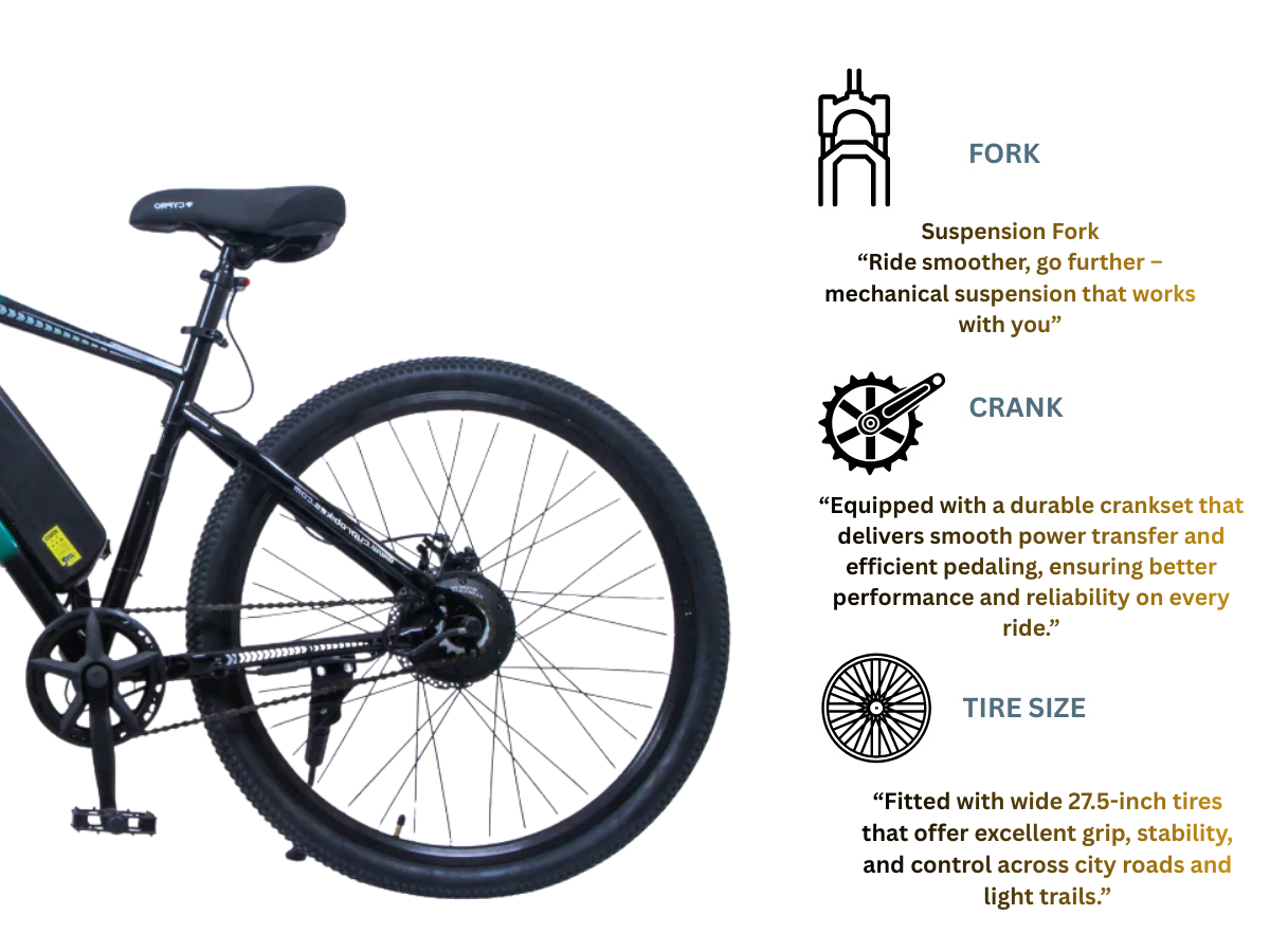 Cypro 27.5 Zest E-Bicycle