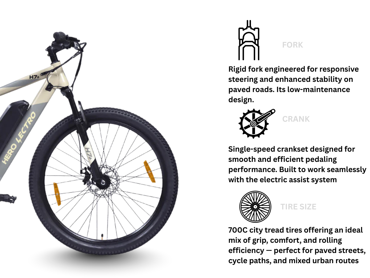 Hero 27.5 H7+ SS E-Bicycle