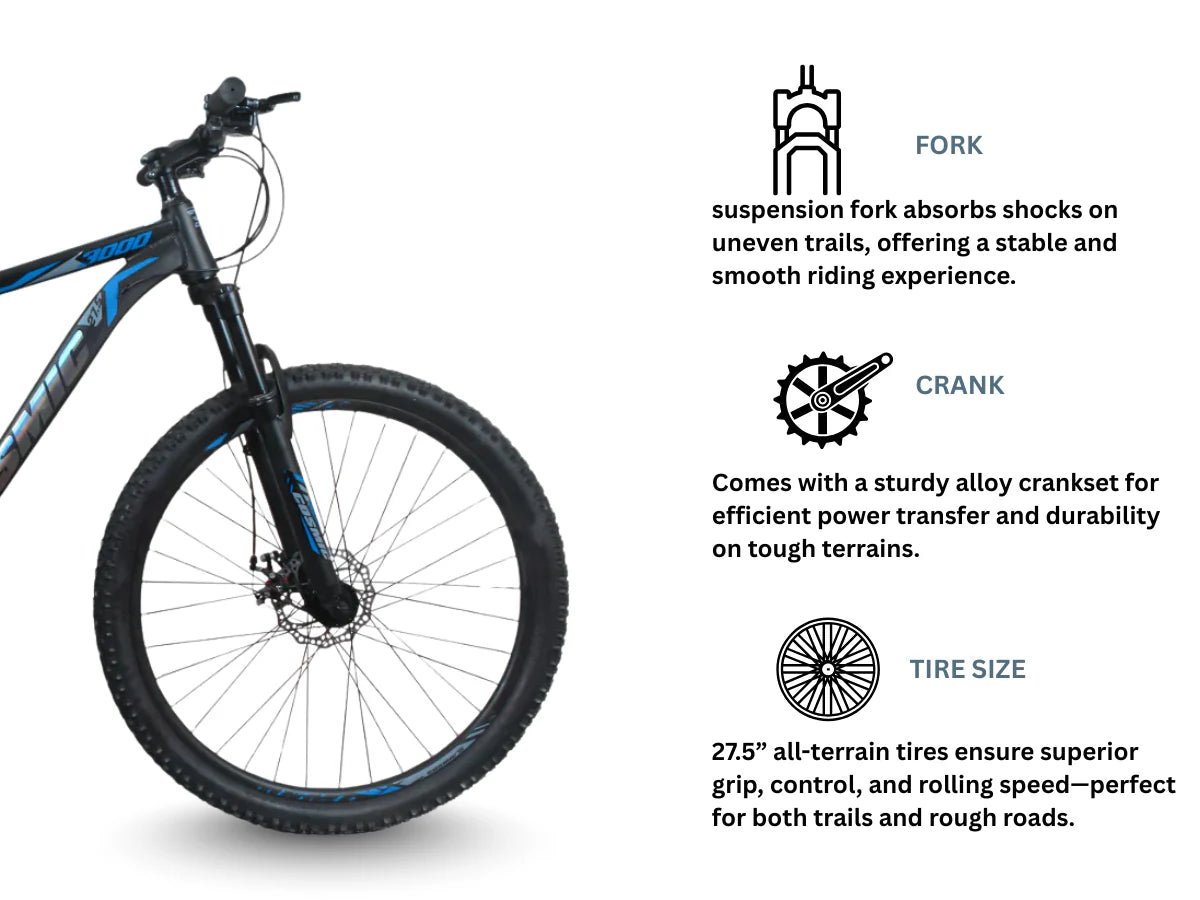 Cosmic 27.5 3000 Alloy 27 Speed Bicycle