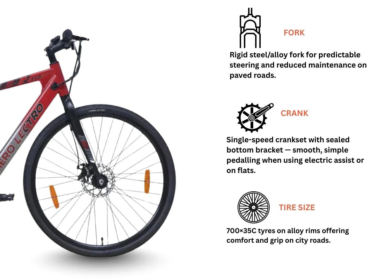 Hero 700C Lectro H3 SS E-Bicycle
