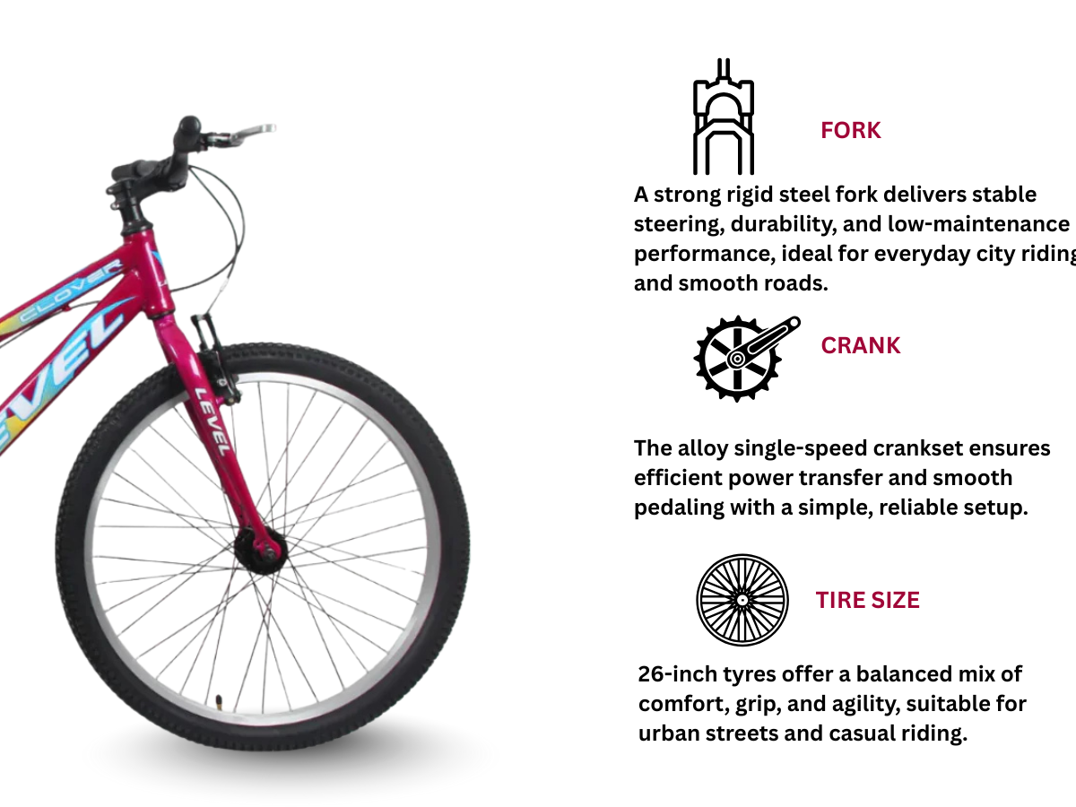 Cosmic 26 Level Clover SS RF Bicycle