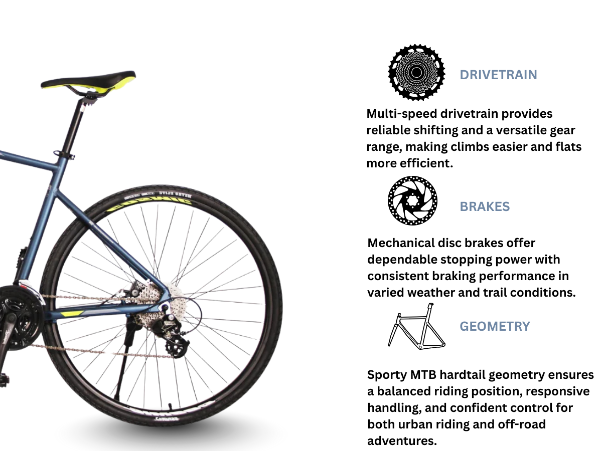 Cosmic 700C Grid Rigid Bicycle