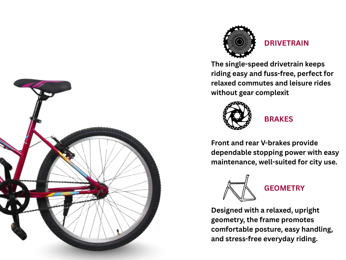 Cosmic 26 Level Clover SS RF Bicycle
