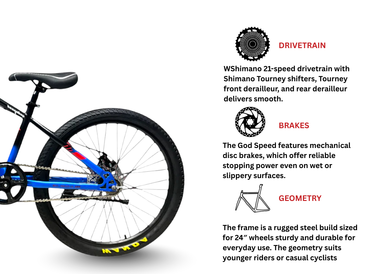 Bike Ark 27.5 God Speed 21-Speed Bicycle