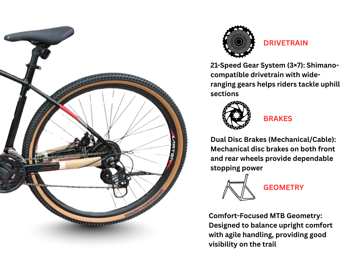 Astra 29 Bolt 21 Spd FS D/Disc Bicycle