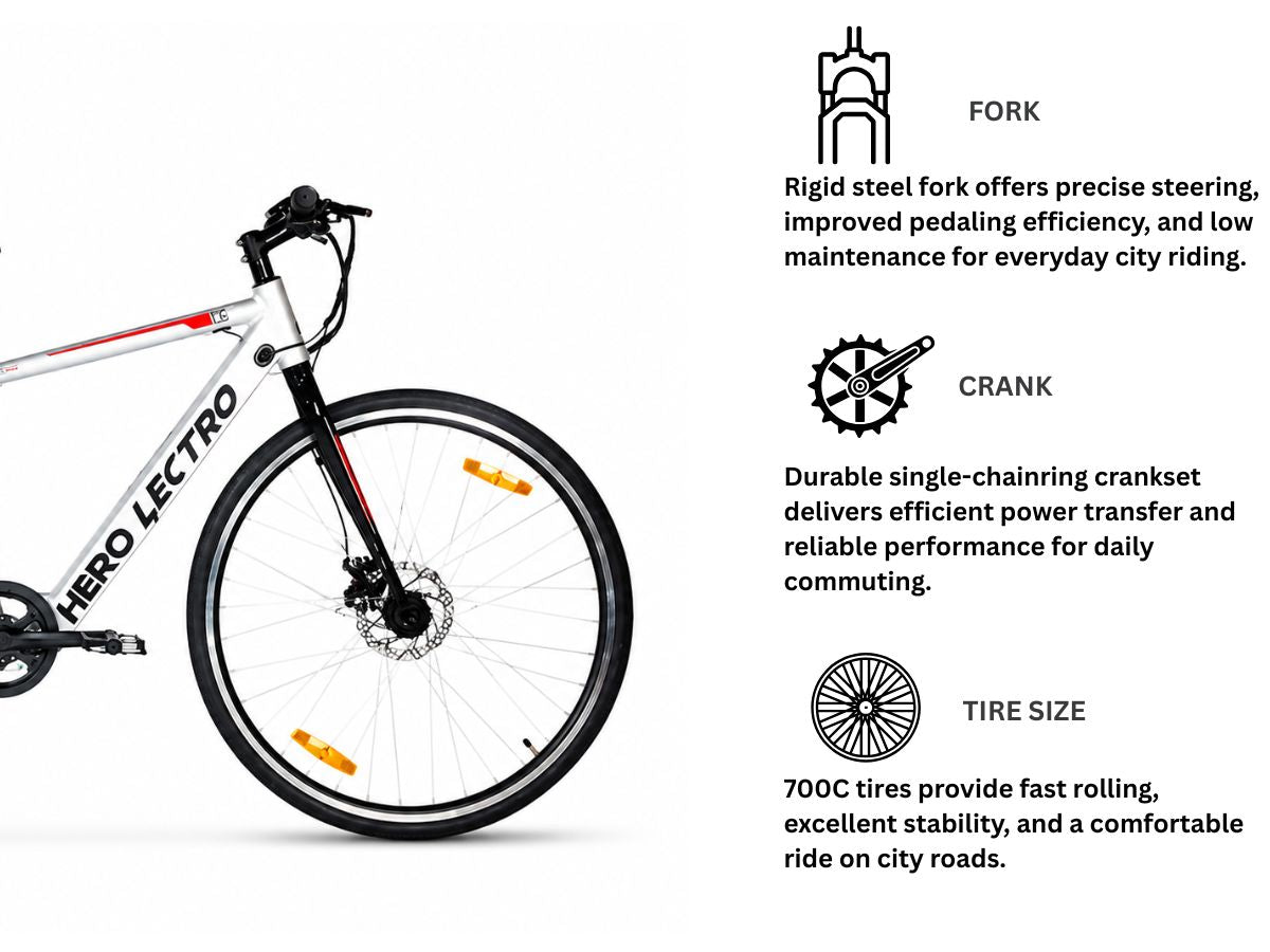 Hero Lectro 700C C6 E-Bicycle