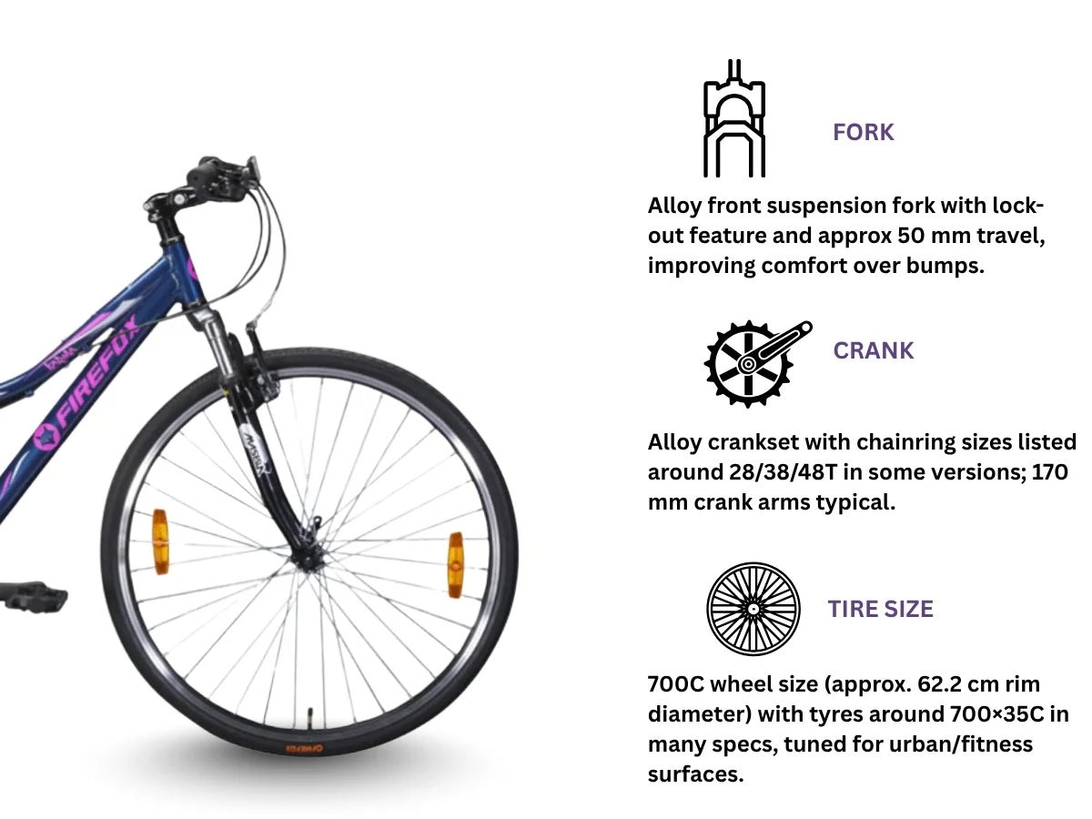 Firefox Karma 7-Speed V-Brake Bicycle