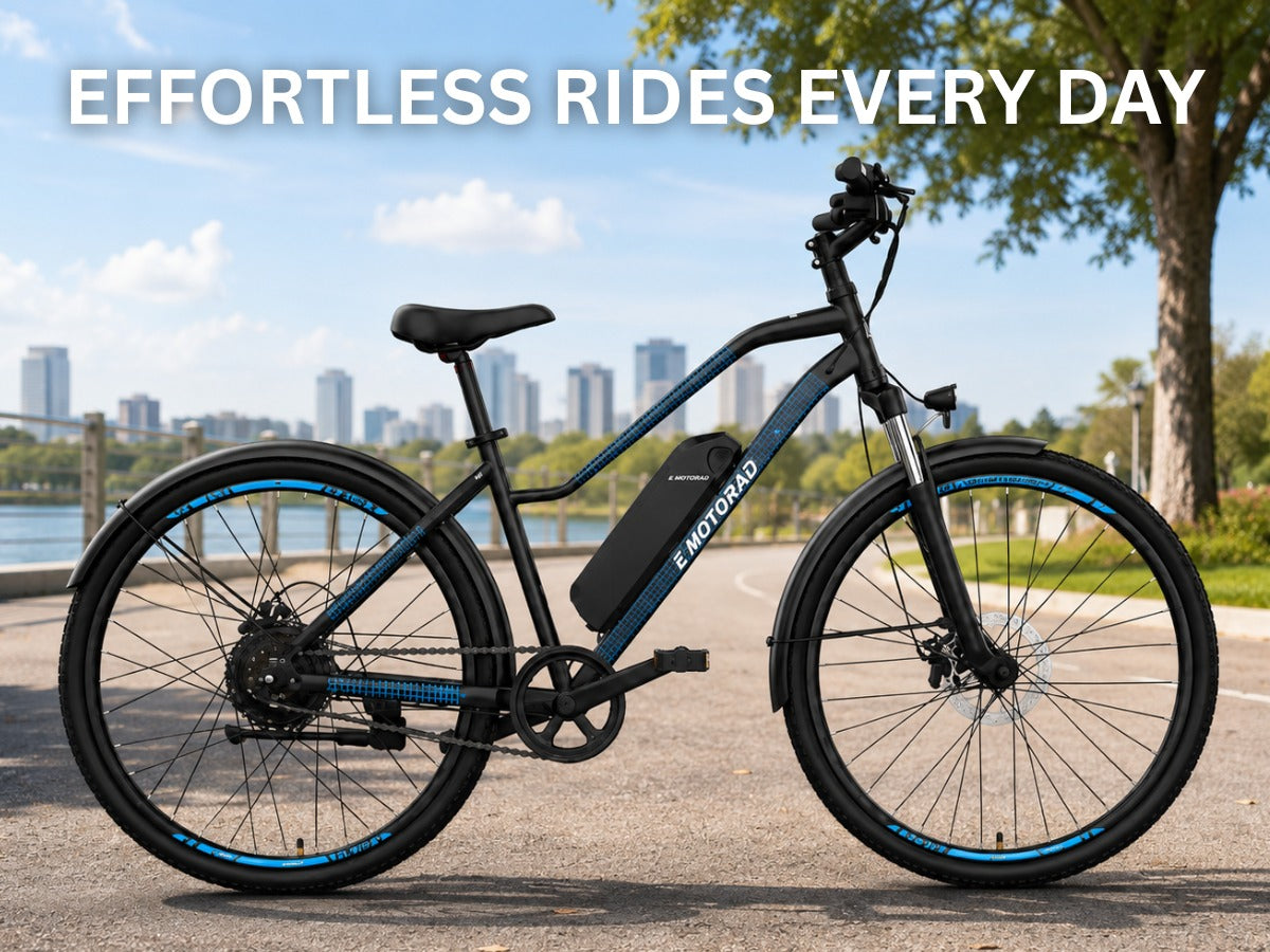 EMotorad 27.5 X2 E-Bicycle With Front Light And Mudguard
