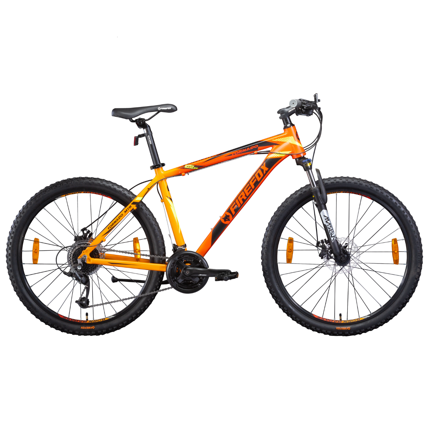 Firefox Orange Tornado 26T Bicycle for 13 years with Disc Brakes