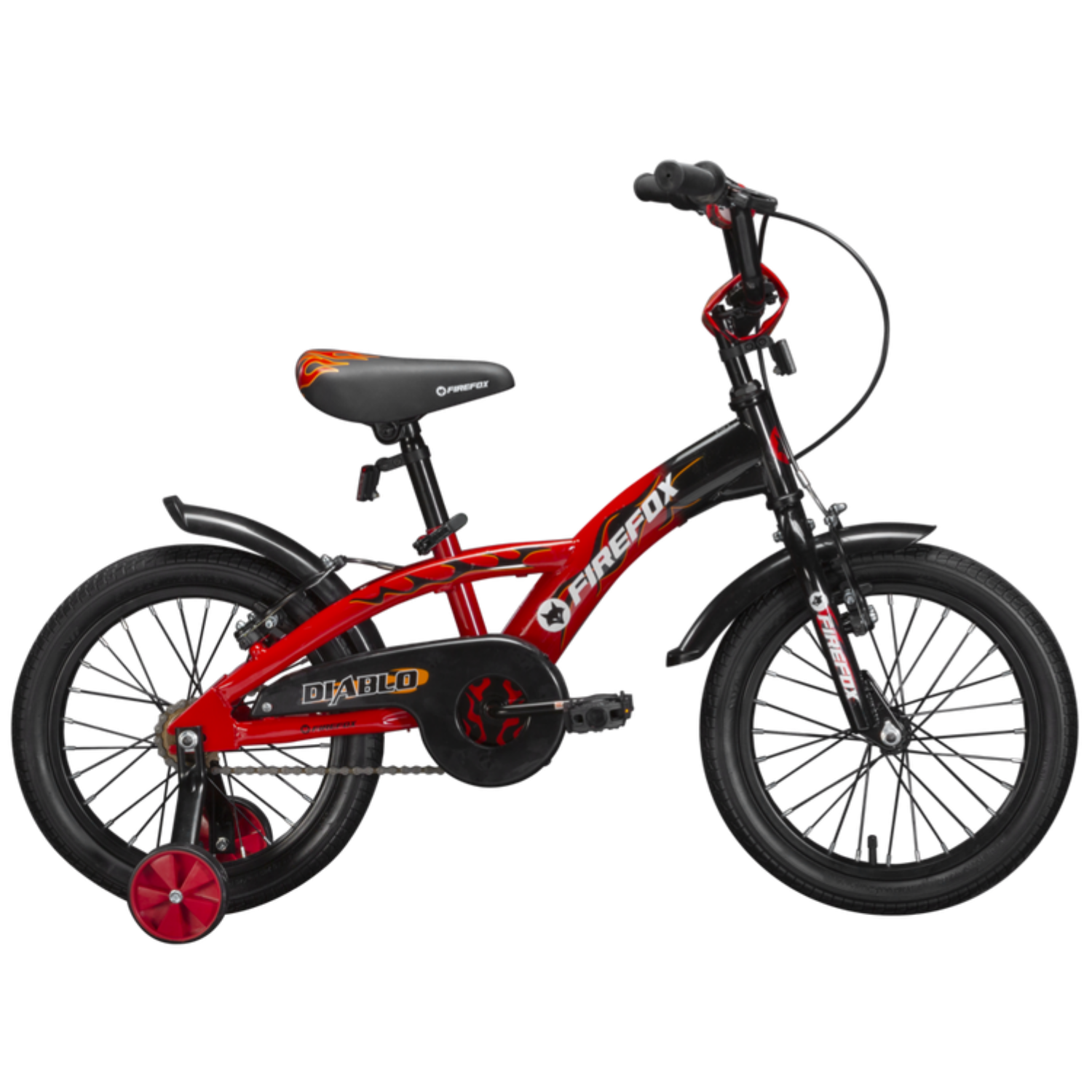 Firefox Black Diablo 16T Kids bicycle for 4 to 8 years with