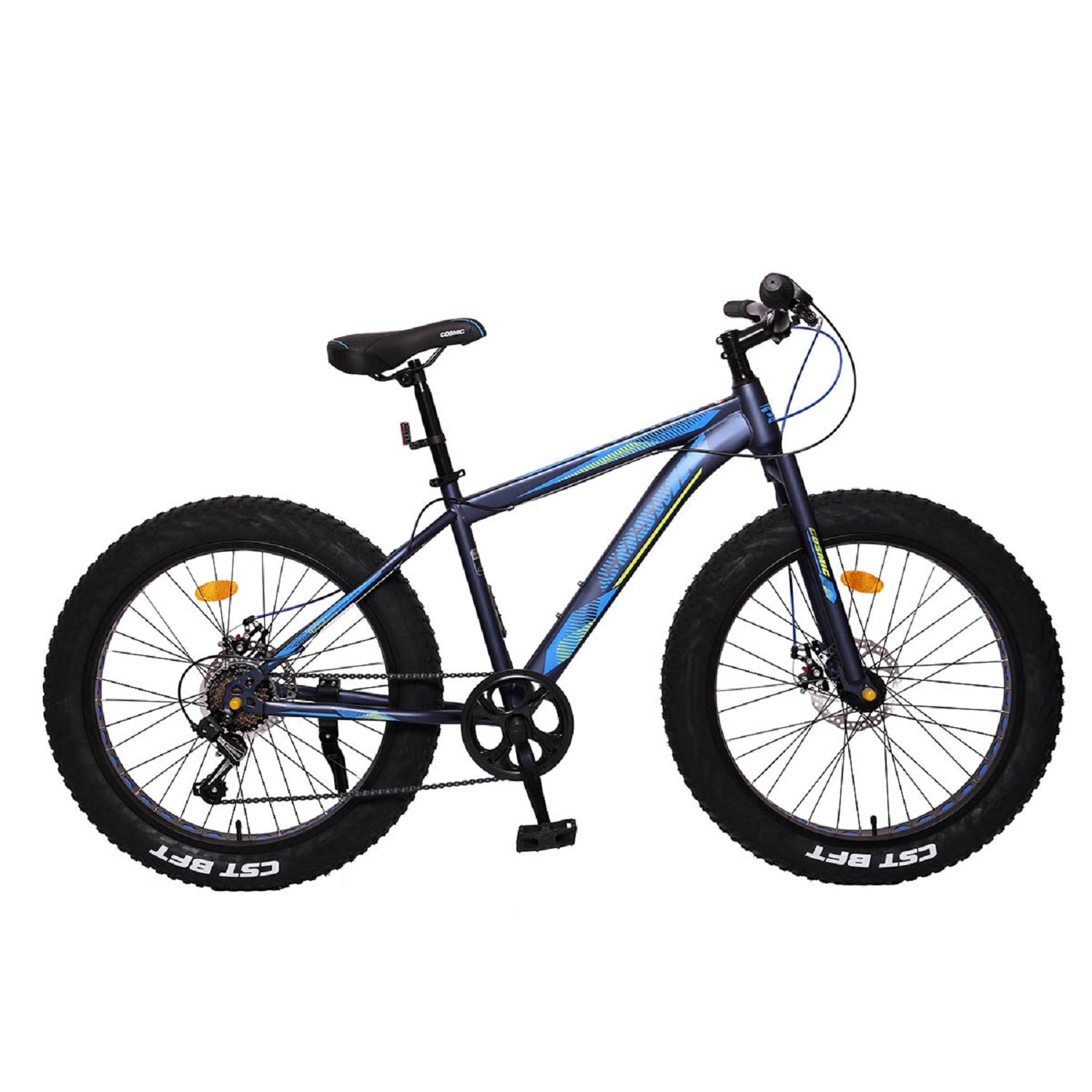 Cosmic Blue Fatso 24T Bicycle with disc brakes for boys