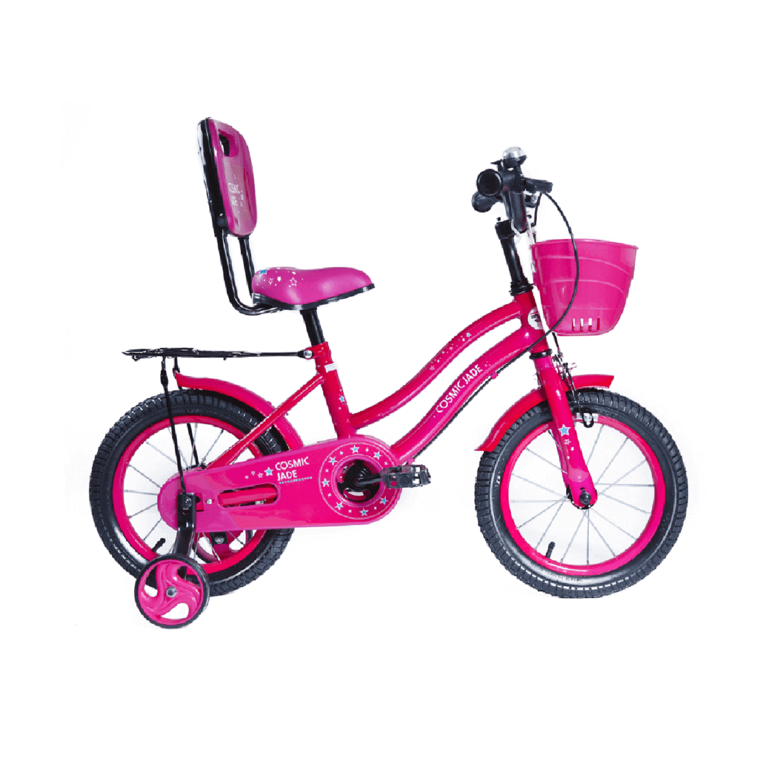 Pink top girls cycle