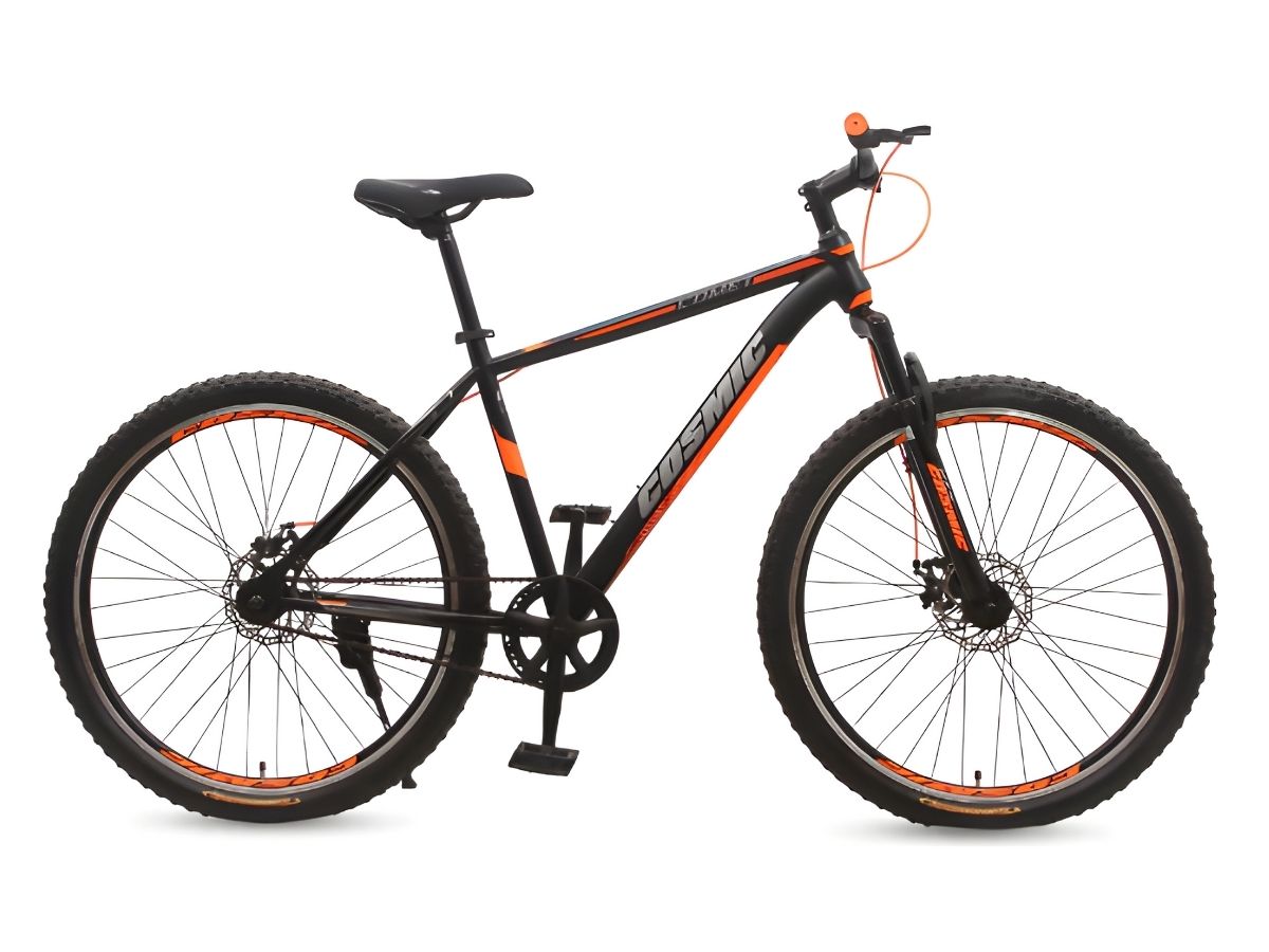 Cosmic 27.5 Comet FS SS Bicycle Black/Orange - Text Review