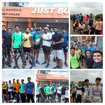 WEEK END CYCLING FROM JUST BUY CYCLES,  ANNANAGAR BRANCH