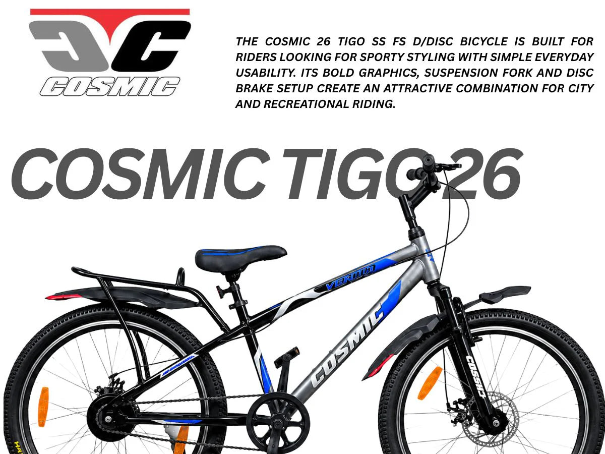 Cosmic 26 Tigo SS FS D/Disc Bicycle