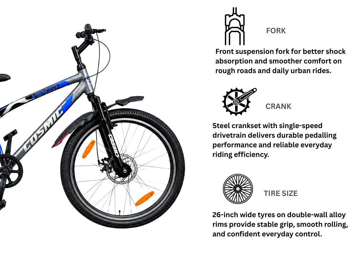 Cosmic 26 Tigo SS FS D/Disc Bicycle