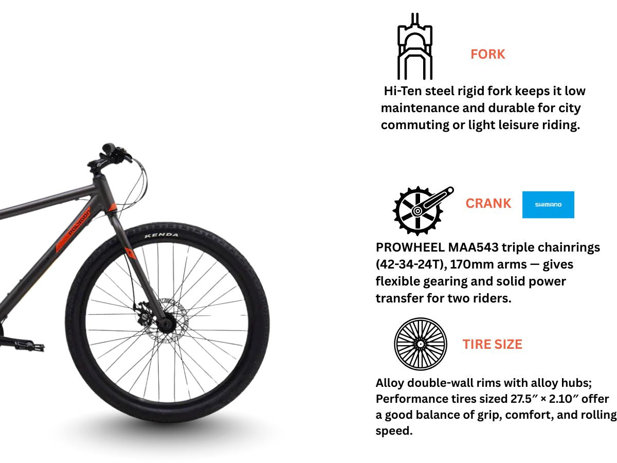 Polygon Impression AX Disc Tandem Bicycle