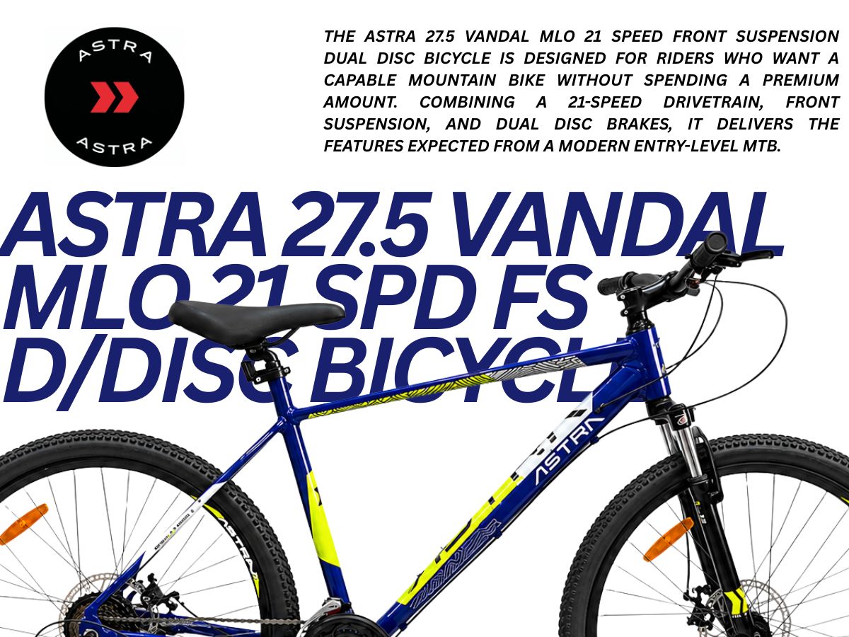 Astra 27.5 Vandal MLO 21 Spd FS D/Disc Bicycle