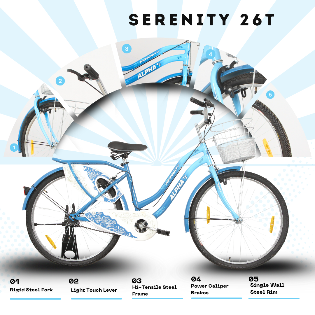 Ninetyone 26 Serenity MIG Ladies Bicycle