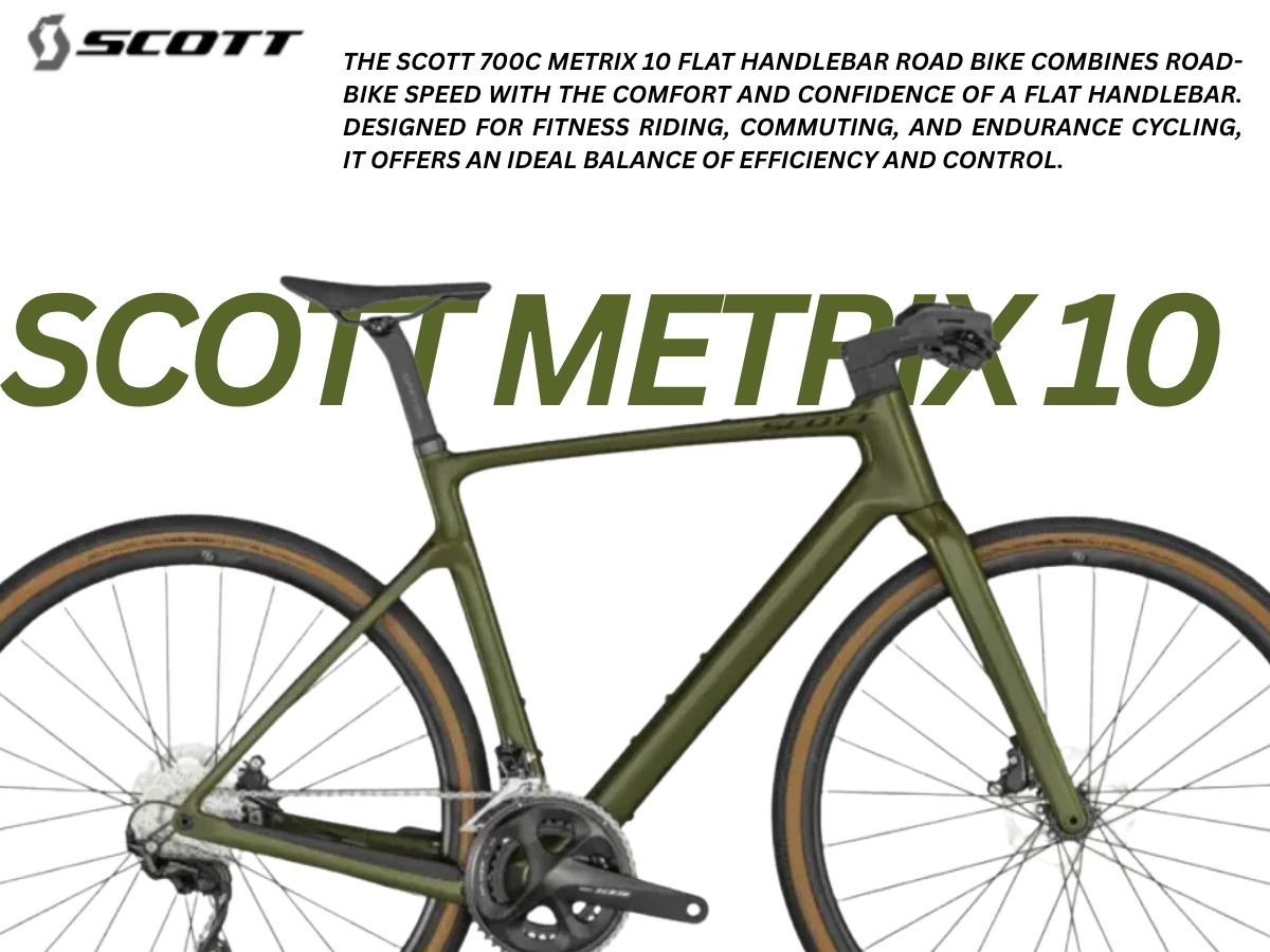 Scott – Scott 700C Metrix 10 Flat Handlebar Road Bike – JustBuyCycles