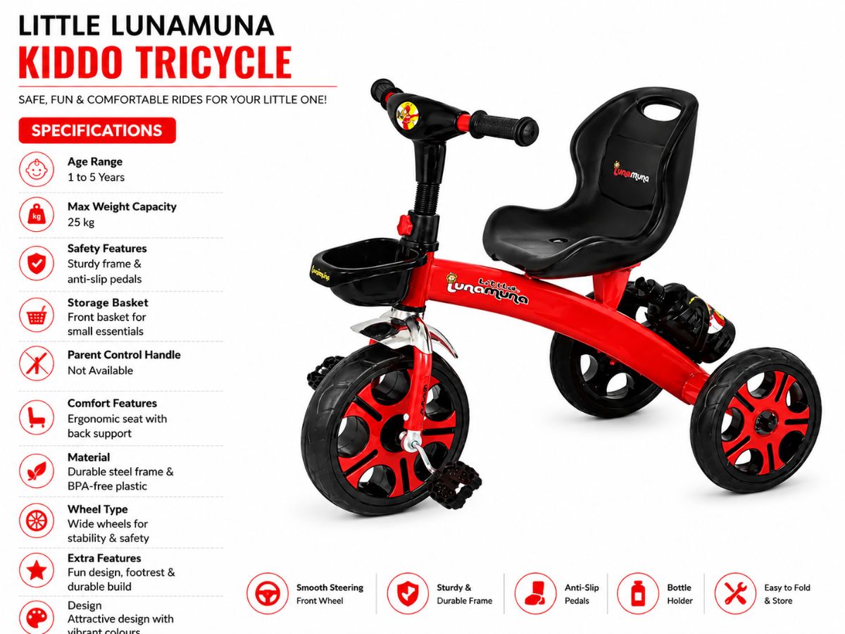 Baby Cute Lunamuna Tricycle