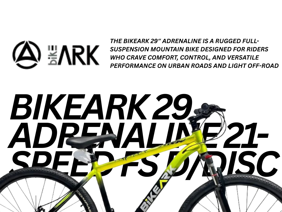 Bike Ark 29 Adrenaline 21-Spd FS D/Disc Bicycle