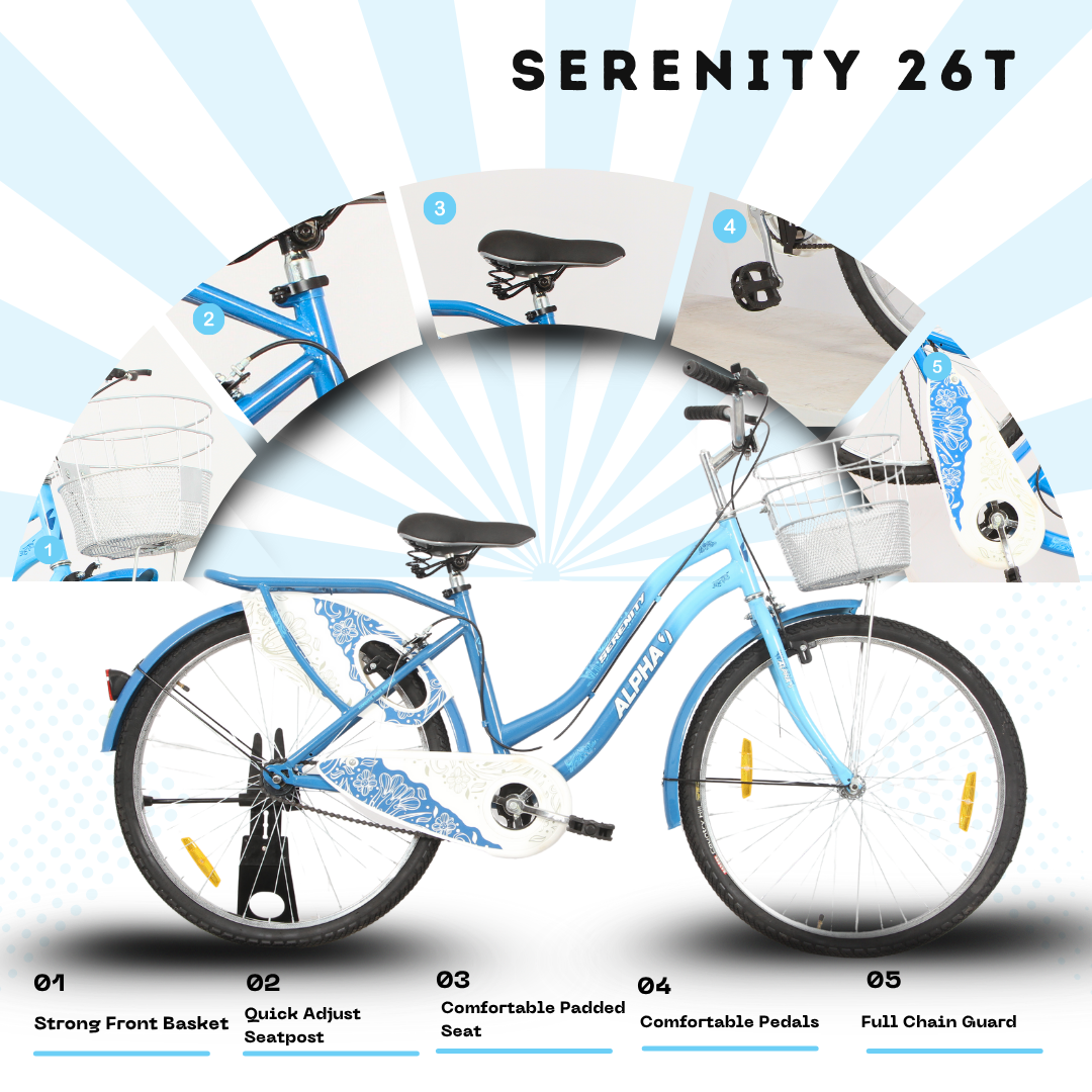 Ninetyone 26 Serenity MIG Ladies Bicycle