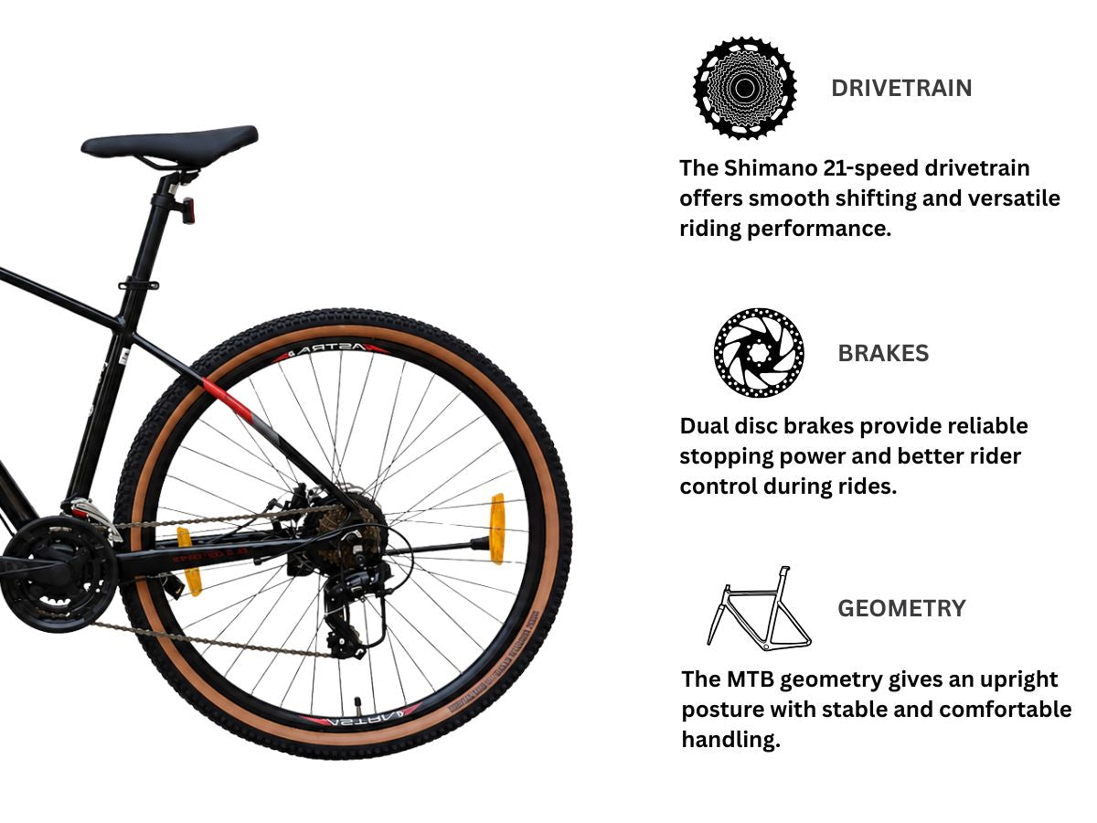 Astra 29 Bolt 21 Spd FS D/Disc Bicycle