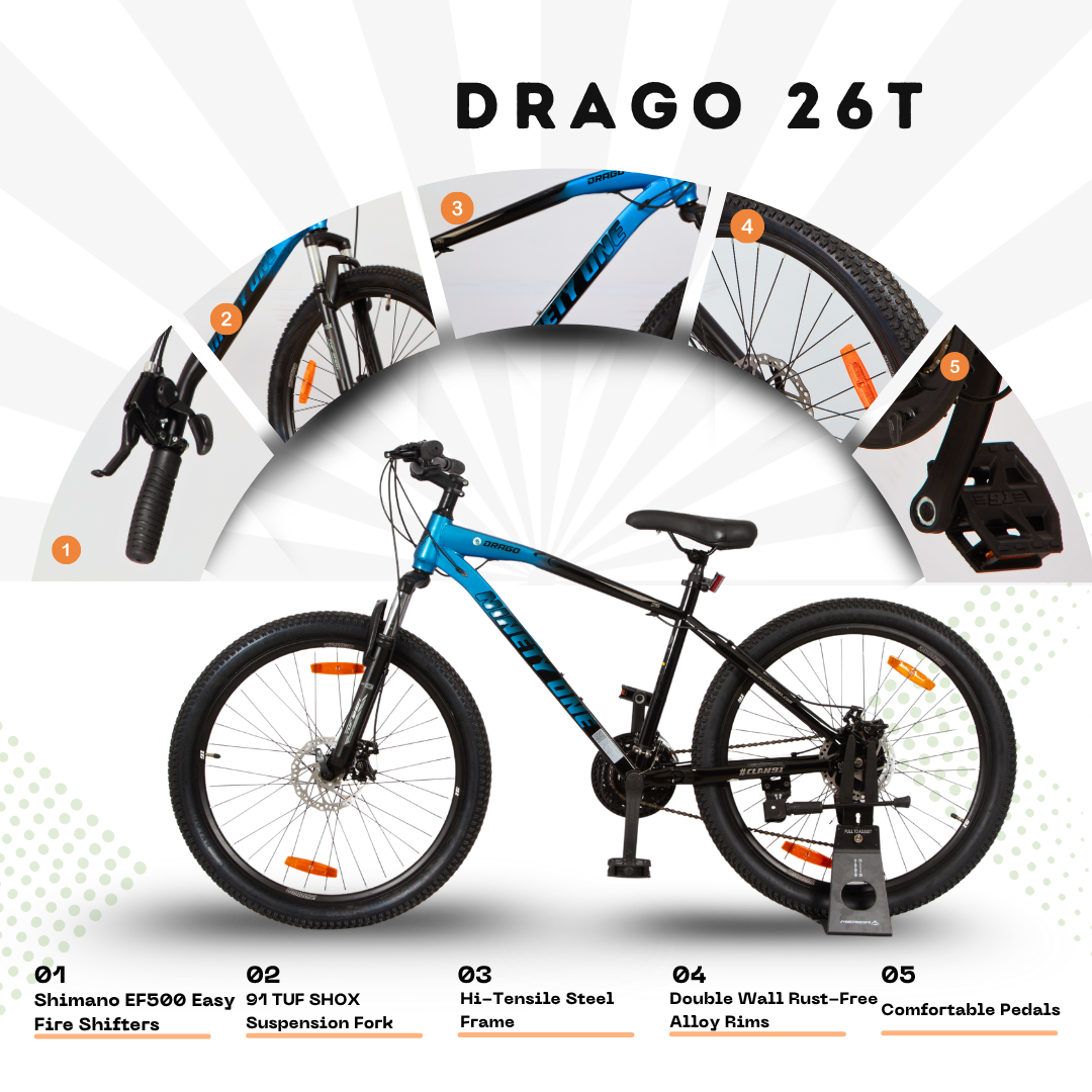NINETYONE 26 DRAGO 21 SPD D/DISC BICYCLE