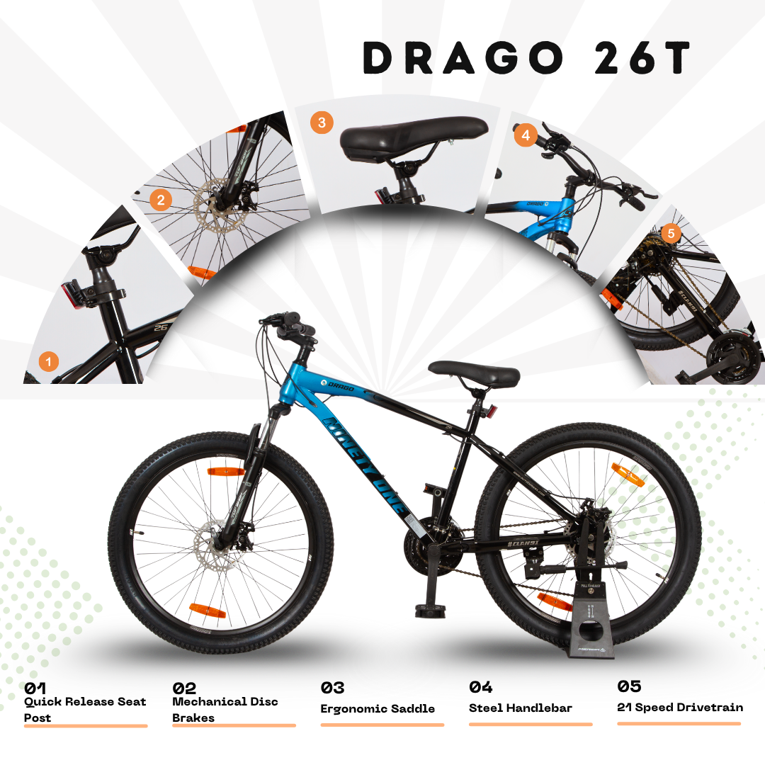 NINETYONE 26 DRAGO 21 SPD D/DISC BICYCLE