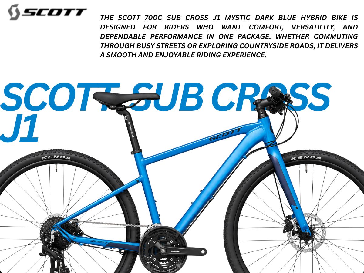 Scott 700C Sub Cross J1 Mistic Dark Blue Hybrid Bike