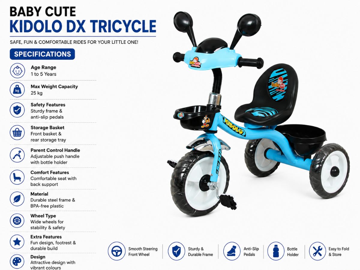 Baby Cute Kidolo DX Tricycle