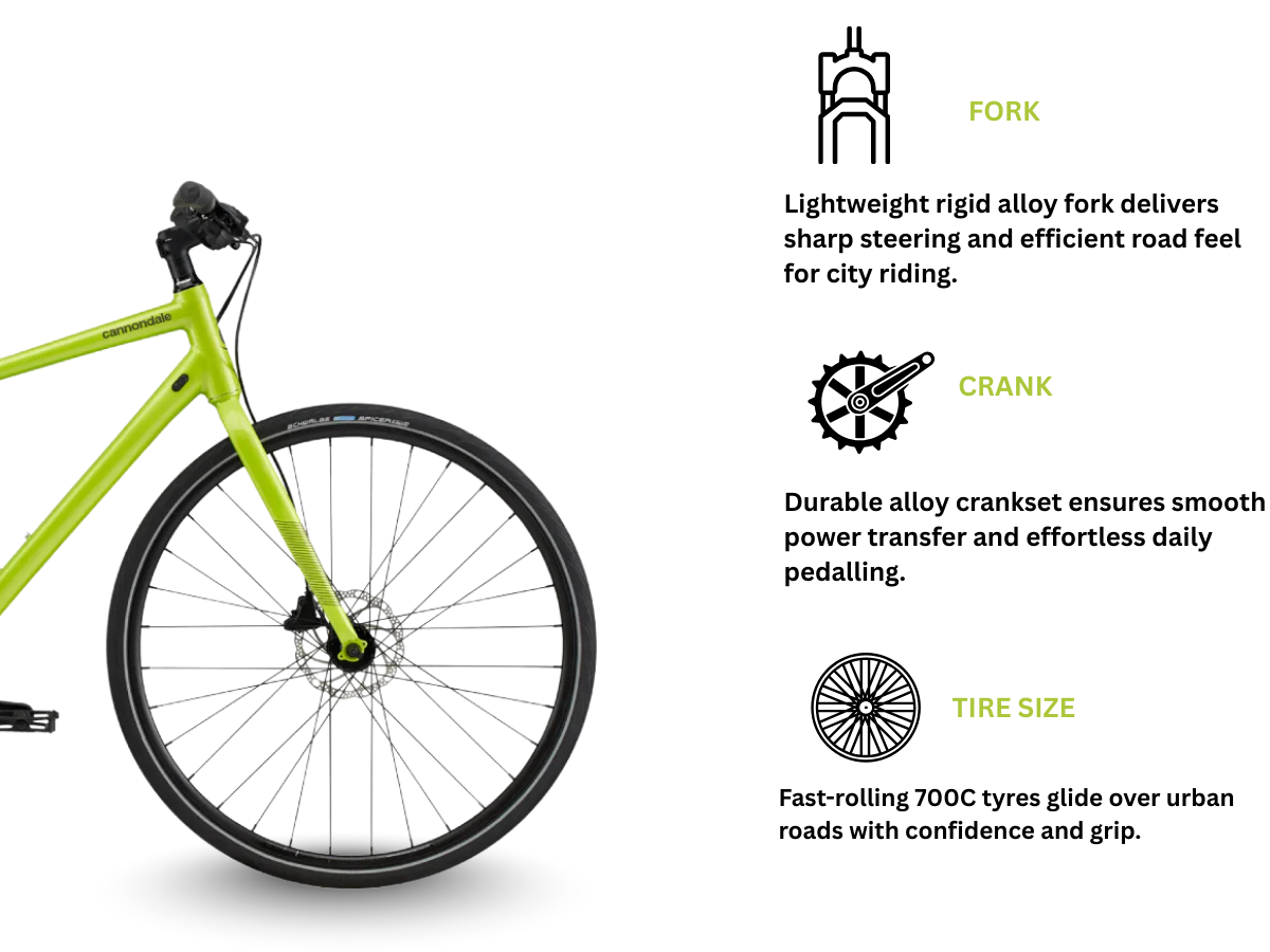 Cannondale Quick Disc 4D, 9S - Green