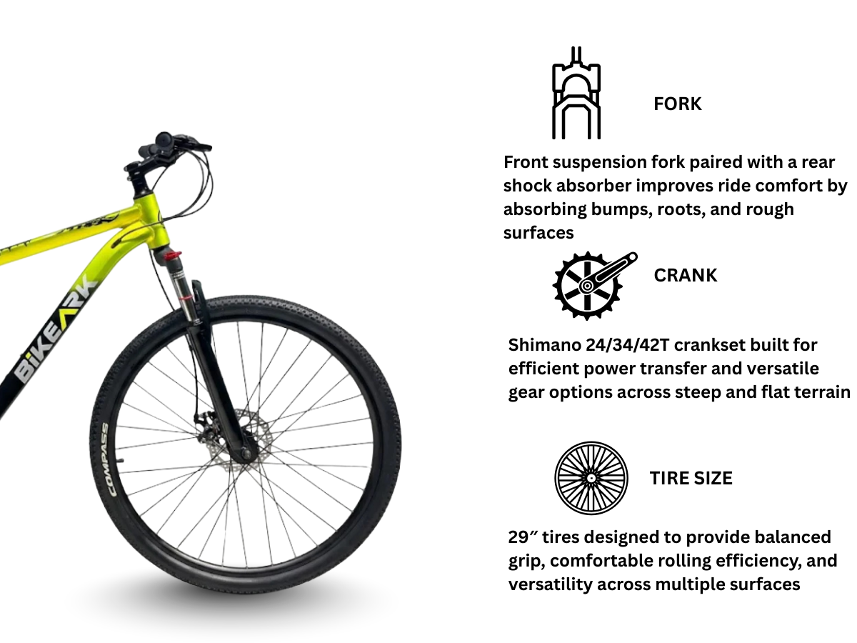 Bike Ark 29 Adrenaline 21-Spd FS D/Disc Bicycle