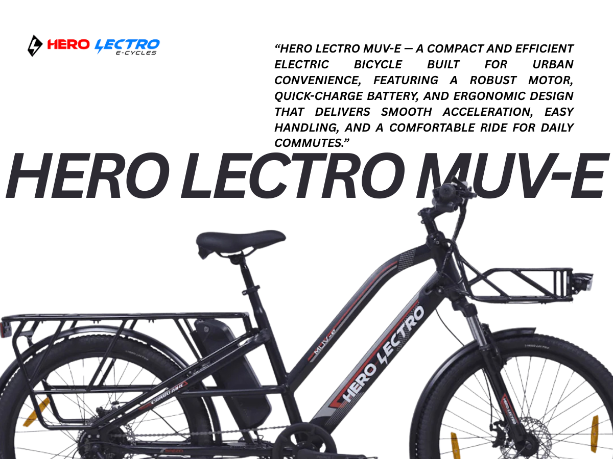 hero electric bicycle india Hero Lectro – Hero 26 Lectro MUV E-Bicycle – JustBuyCycles