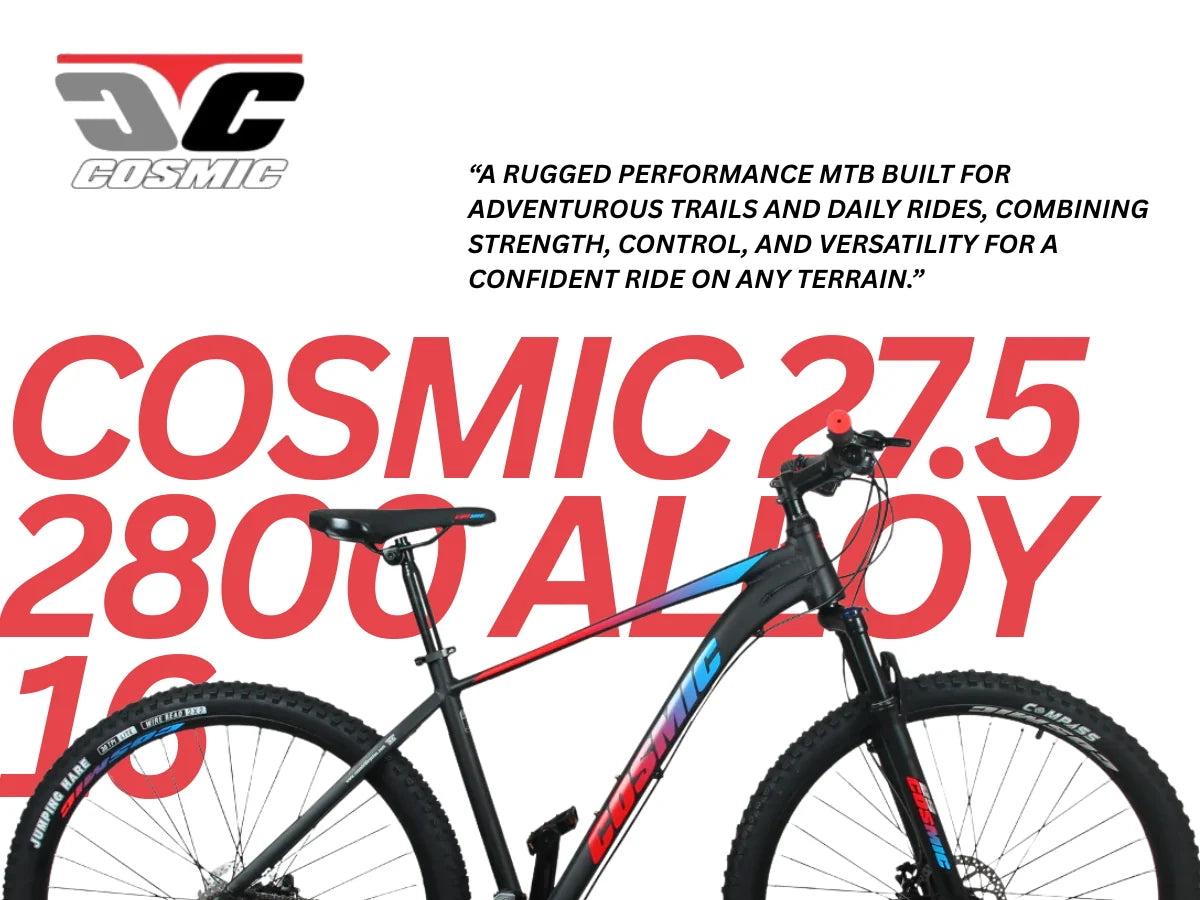 Cosmic 27.5 2800 Alloy 16-Speed D/Disc Bicycle