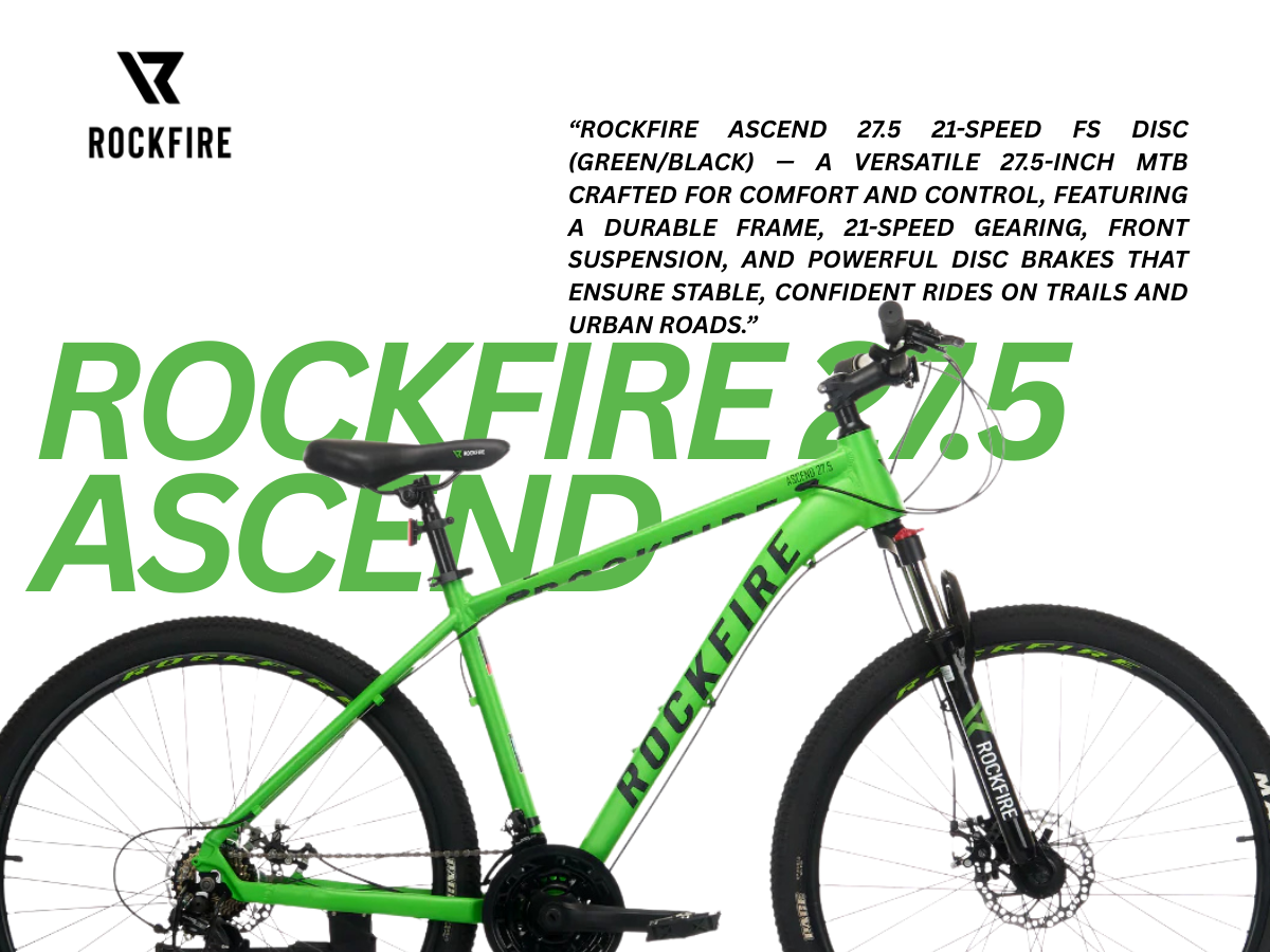 RockFire 27.5 Ascend 21-Speed FS Bicycle