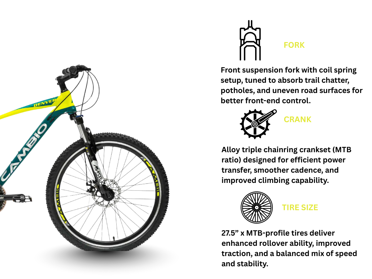 Cambio 27.5 Denver 24 Speed D/Disc Bicycle