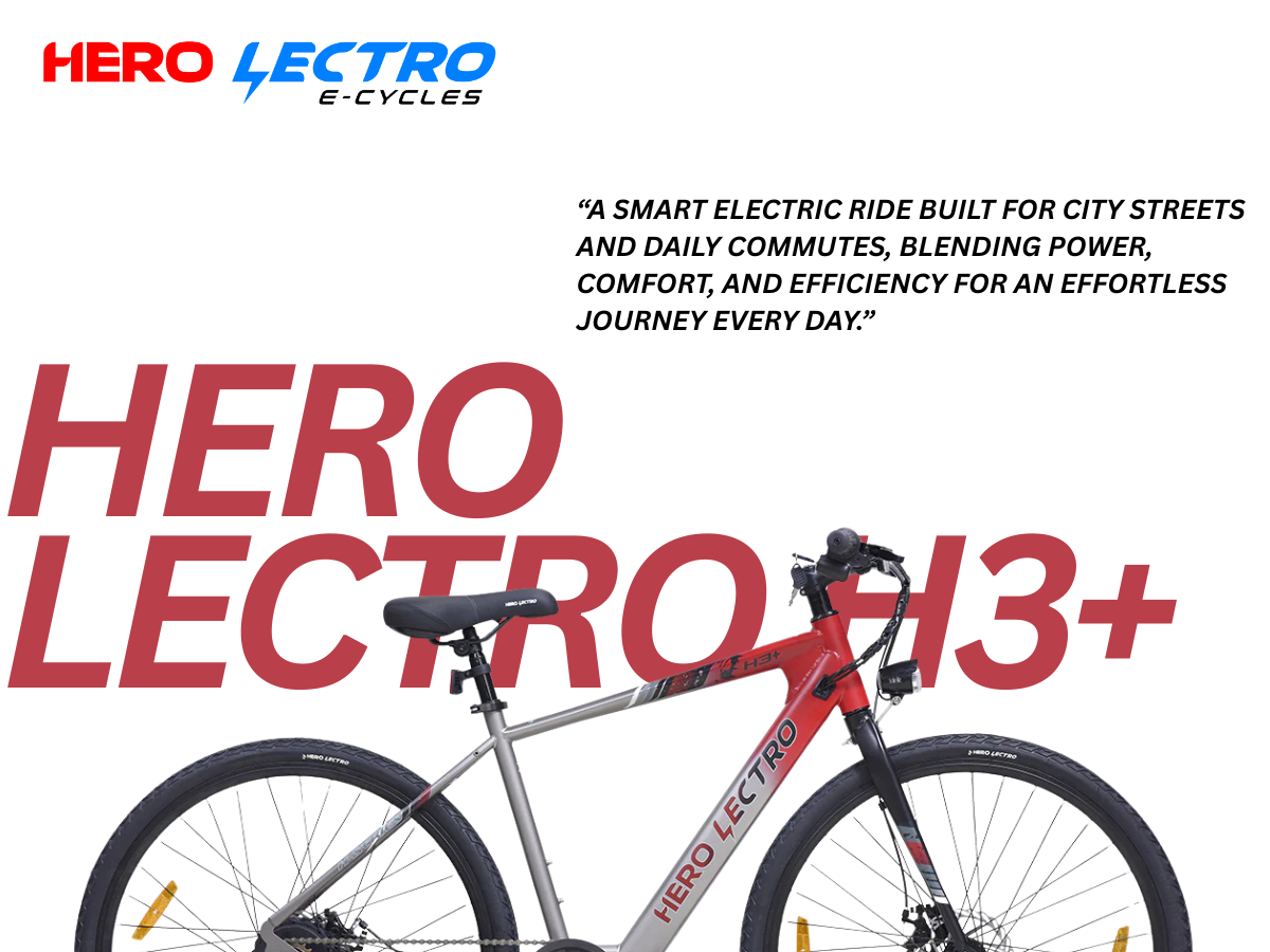 Hero 700C Lectro H3 PLUS SS E Bicycle