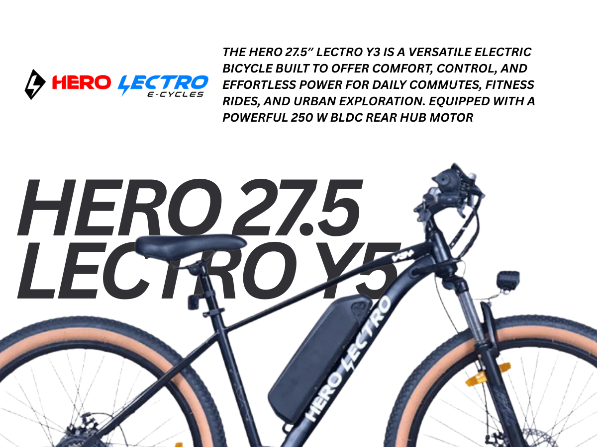 Hero Lectro 27.5 Y5+ FS D/Disc 7-Speed E-Bicycle