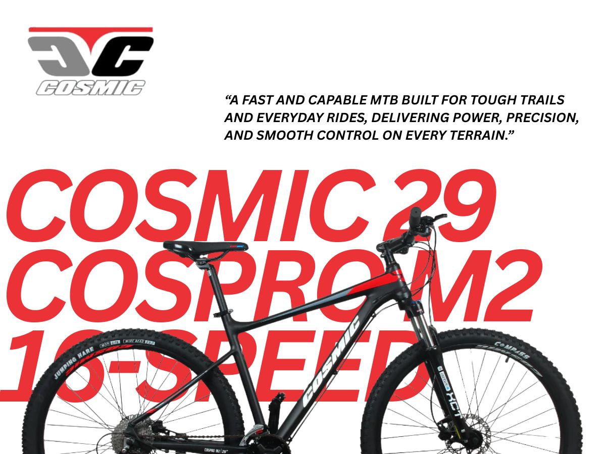 Cosmic 29 Cospro M2 Alloy 16-Speed Dual Disc Bicycle