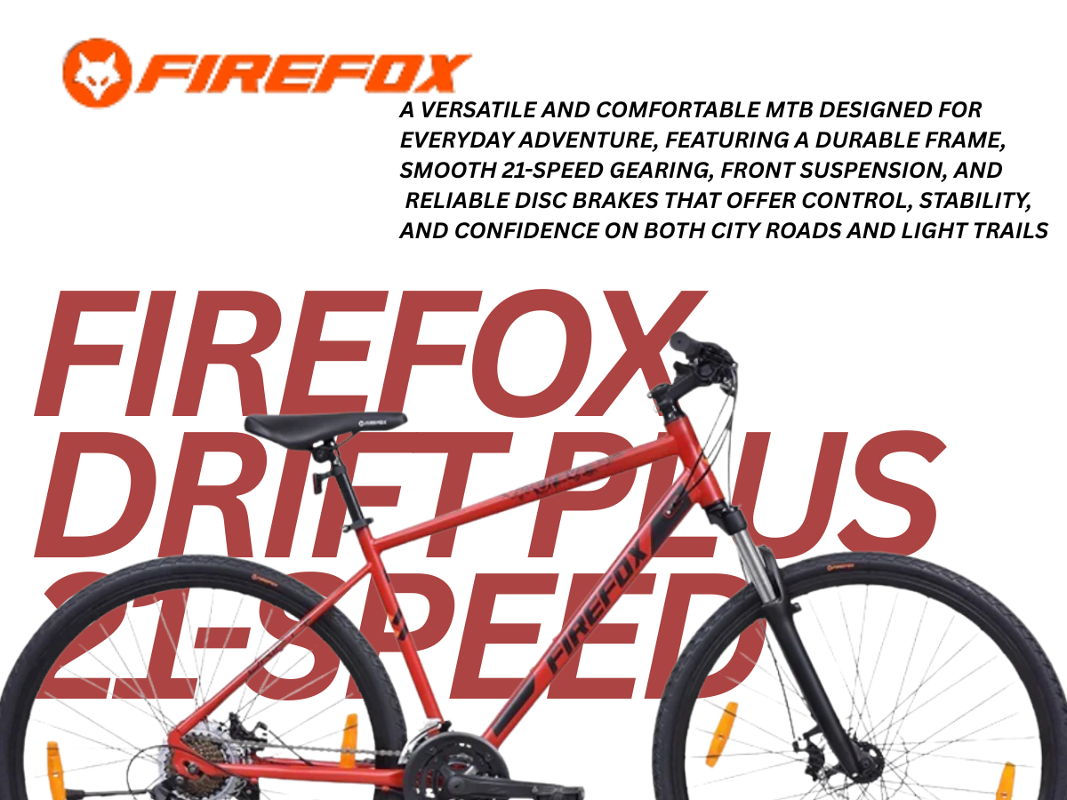 Firefox 700C  Drift Plus FS 21 SPD D/Disc Bicycle