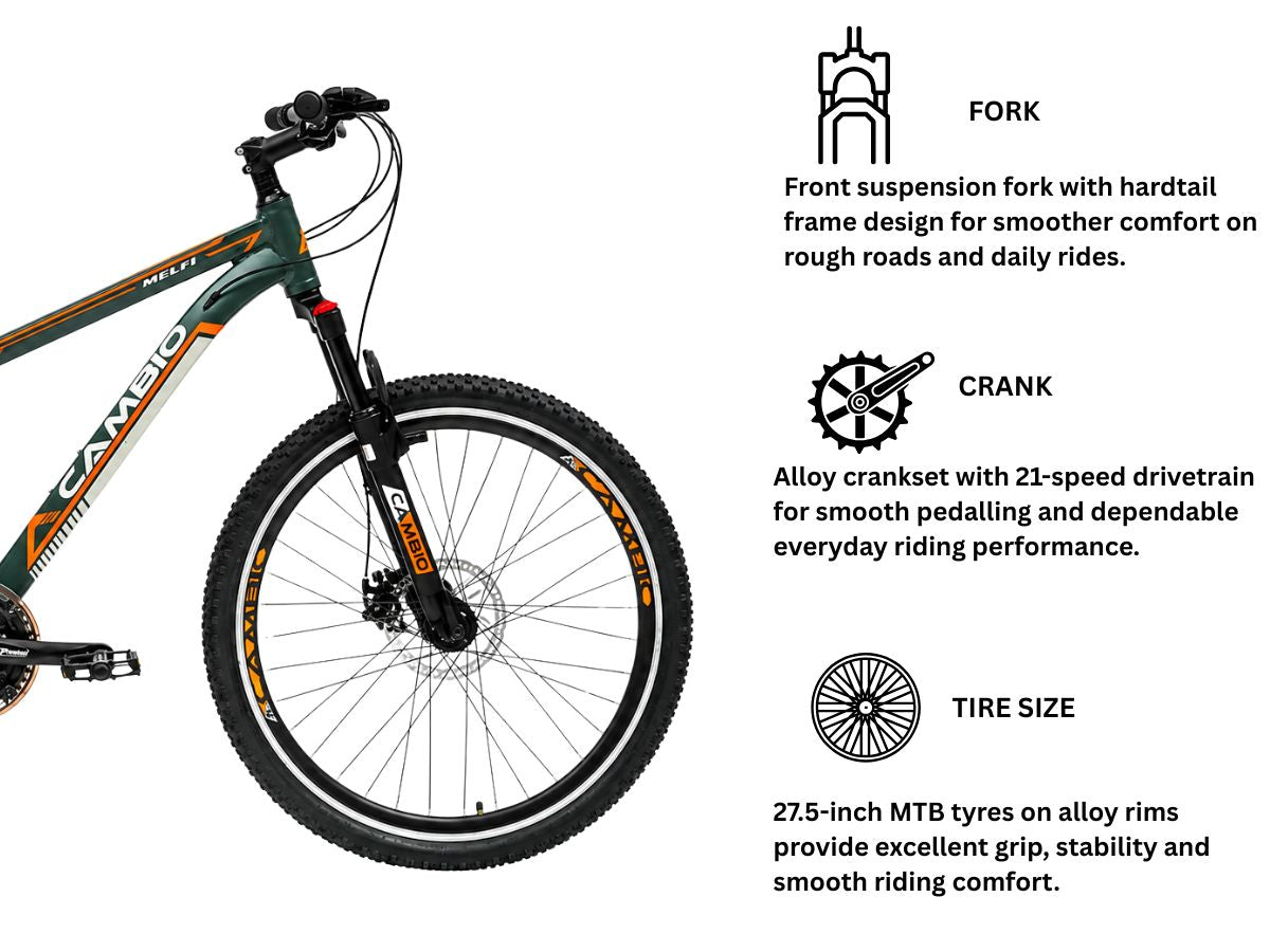 Cambio 27.5 Melfi 21 Speed D/Disc Bicycle