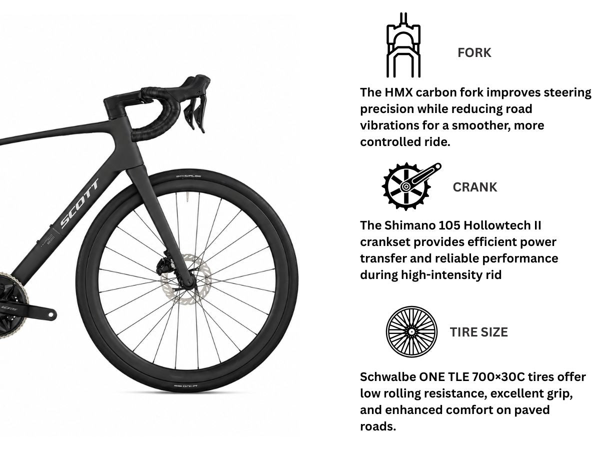 Scott 700C Bike Addict RC 30 Road Bike Carbon Black