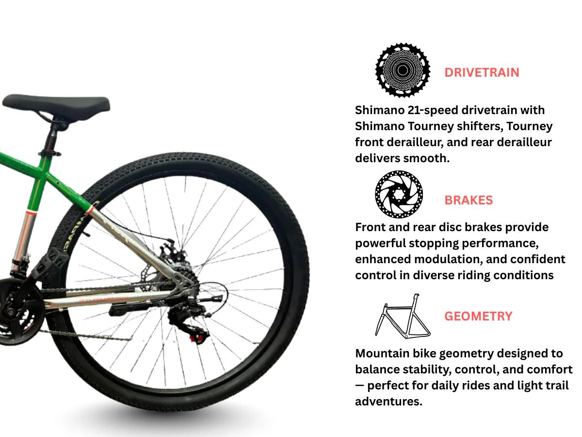 Bike Ark 27.5 Armor 21-Spd FS D/Disc Bicycle