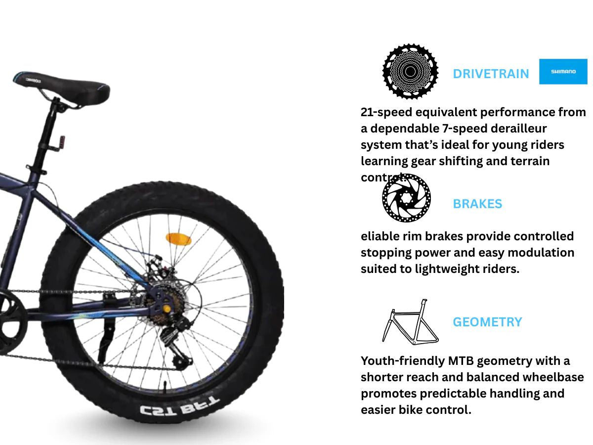 Cosmic 24 Fatso 7-Speed Disc Bicycle