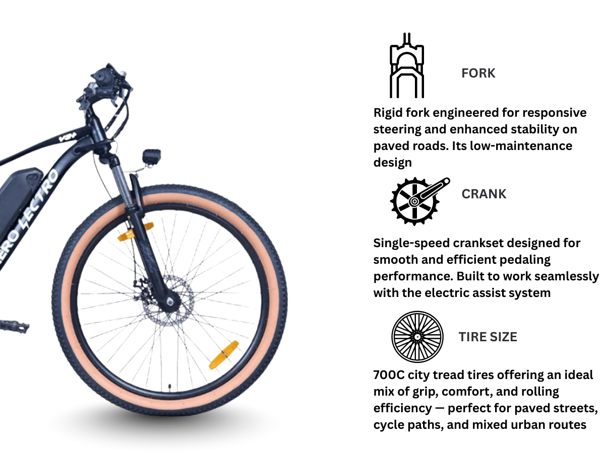 Hero Lectro 27.5 Y3+ 7-Speed D/Disc E-Bicycle